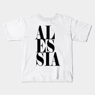 Alessia Girls Name Bold Font Kids T-Shirt